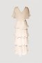 Astra V-Neck Tiered Pleated Long Chiffon Evening Dress - 8