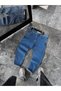 Blue Basic Stretch Fabric Boyfriend C-6467 - 8