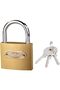1 Pack Padlock Waterproof Solid Brass Lock 63MM - Padlock with Keys for Sheds | Storage Unit | Schoo