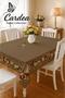 KANEVİÇE Tablecloth with a row of rose prints