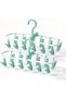Foldable Laundry Drying Hanger with 2 * 12,Anti-Slip&Strong Clips