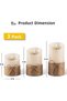 Flameless LED Candles, Real Wax Pillar Candles with Remote Control & Timer, 4"/5"/6" Pack, Suitable - 7