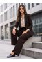 Women's Plus Size Brown Wide-Leg Belted Pants - 2