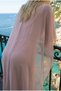 Celeste Layered Flounce Chiffon Long Formal Evening Dress - 6