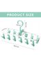 Foldable Laundry Drying Hanger with 2 * 12,Anti-Slip&Strong Clips - 8