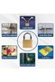 1 Pack Padlock Waterproof Solid Brass Lock 63MM - Padlock with Keys for Sheds | Storage Unit | Schoo - 5
