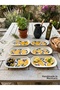 Handmade 15x7 cm Set of 6 Ceramic Breakfast Sauce Dishes and Cookie Jars in a Boat Shape
