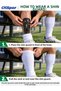 CKSpor Non-Velcro Soccer Cleats, 1 Pair, Padded Shin Guards - 4