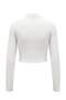 Ecru Diver/Scuba Crop Blouse Thmaw27Bz00013 - 3