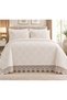 French Guipure Chenille Double Bedspread Set, 3 Pieces, Magnolia. - 2