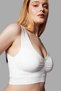 Seamless Gathering Padded Bra Without Underwire 5040 White - 2
