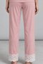 Women's Lace Relaxed Pink Pajama Set 4742 - 6