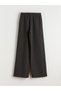 Trendy Picks from Kübra Butik: Textured Women's Wide-Leg Pants with a Drawstring Waist - 7