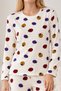 Women's Patterned Double White Comfortable Pajama Set 4829 - 5