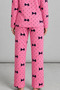 Women's Patterned Breathable Pink Pajama Set 4694 - 5