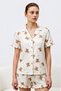 Women's Premium Ruffled Snow White Pajama Set Snow White