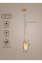 Modern Single Ceiling Pendant Light Luxury Gold Drop Design Led Lighting 7131-1-Gd - 2