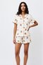 Women's Patterned Trendy Snow White Pajama Set