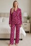 Women's Casual Flexible Loose Lilac Pajama Set 4672