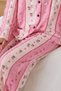 Women's Patterned Relaxed Pink Pajama Set 4658 - 6