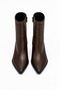 Ankle Boots - Brown - Block - 5