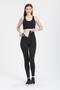 Slimming Sauna Thermal Corset Leggings with Hooks 4409 Black - 4