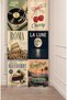 Good Times & Roadtrip Retro & La Lune (Moonlight) & Rome Collage Themed Digital Printed Background Curtain