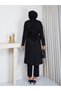 Buttoned Women's Trench Coat - 4