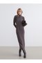 Trendy Picks from Kübra Butik: Drapey Roba-Neck Ruched Dress - 2