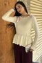 Gülseli Women's Knit Blouse with Scarf Accessory