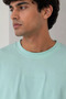 Men's Crew Neck Embossed Printed T-Shirt - 5