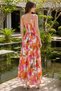 Gülseli Shoulder Tie Patterned Dress - 6