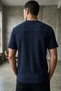 Self-Patterned Slim Fit Men's T-Shirt - 2