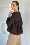 Women's V-Neck Buttoned Blouse - 4