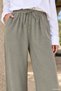 Elastic Waist Tencel Fabric Hijab Pants - 6
