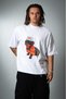 Dachshund Life White Oversized Men's T-Shirt