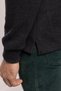 Westorn men's stand-up collar sweatshirt, anthracite. - 4