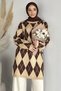 Gülseli Patterned Glittery Hijab Knitwear Tunic - 3