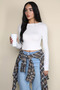 Women's Crew Neck Lycra Blouse