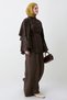 Ethnic Patterned Tunic Bitter Brown Set - 3