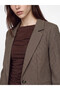 Quality Pieces from Çelebi Store Women's Embroidered Checkered Blazer Jacket - 4