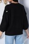 Gülseli Crew Neck Knit Sweater with Button Detail. - 5