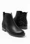 ZRİN-165-212 Luxe Waterproof Lace-Free Zipper Women's Boots with Black Stone Accents - 6
