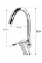Chrome Mix Kitchen Sink Mixer Sink Faucet - 2