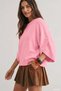 Gülseli Crew Neck Knit Sweater with Button Detail. - 3