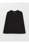 Trendy Picks from Kübra Butik: Crew-Neck, Long-Sleeved Boys' T-Shirt with Men’s Collar - 2