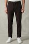 Men's Self-Patterned Trousers with Waist Tie