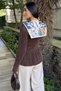 Gülseli Women's Knit Blouse with a Collar and Scarf Detail. - 5