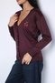 Women's embroidered knit cardigan - 3