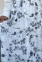 Patterned Chiffon Hijab Skirt with Elastic Waist - 5